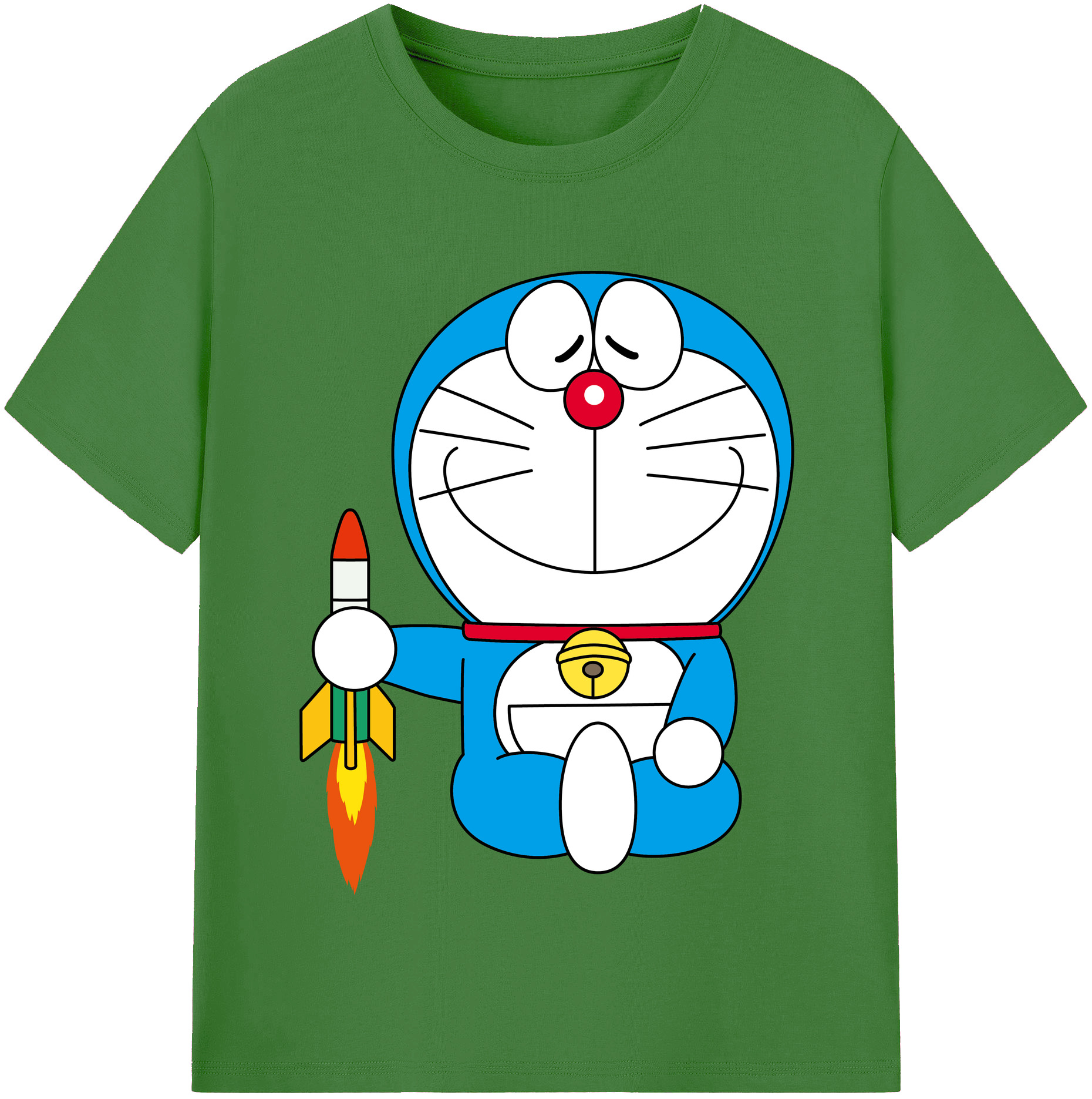 （画像用） ドラえもん Doraemon レディースカジュアルプリントTシャツ（綿100％）